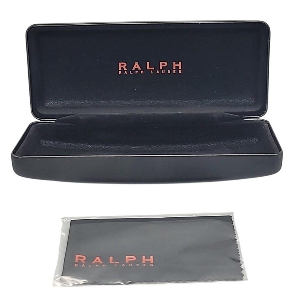 Ralph by Ralph Lauren RRL Eyeglass Case w Cloth Black Hard Shell